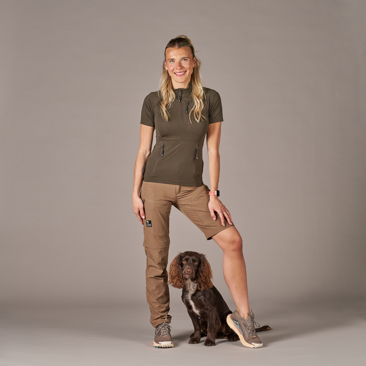 Unisex 2-in-1 Zip-Off Shell Pants I Mocca I Regular I Trine
