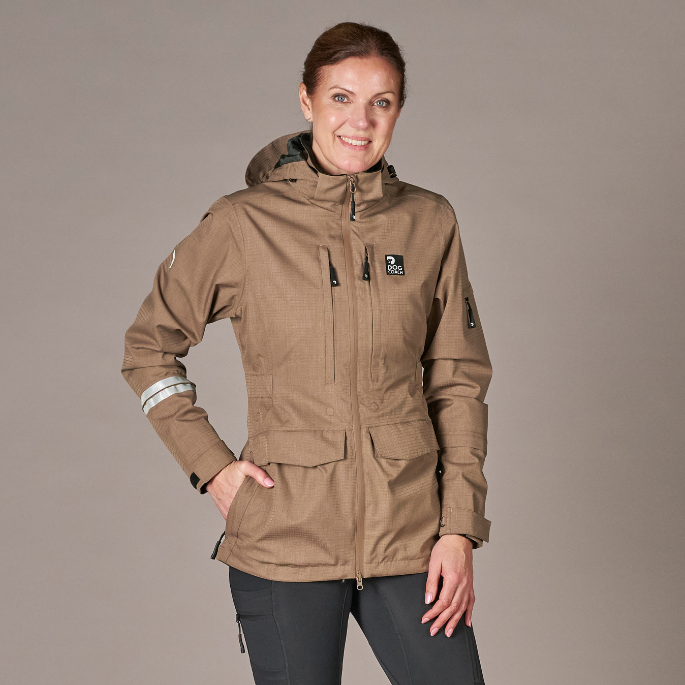 Pack&Carry Shell Jacket 2.0 | Mocca | OkiDoki – DogCoach