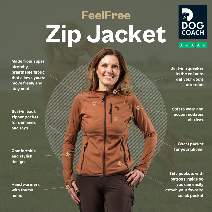 FeelFree Dog Walker Zip Jacket | Sky | Alva