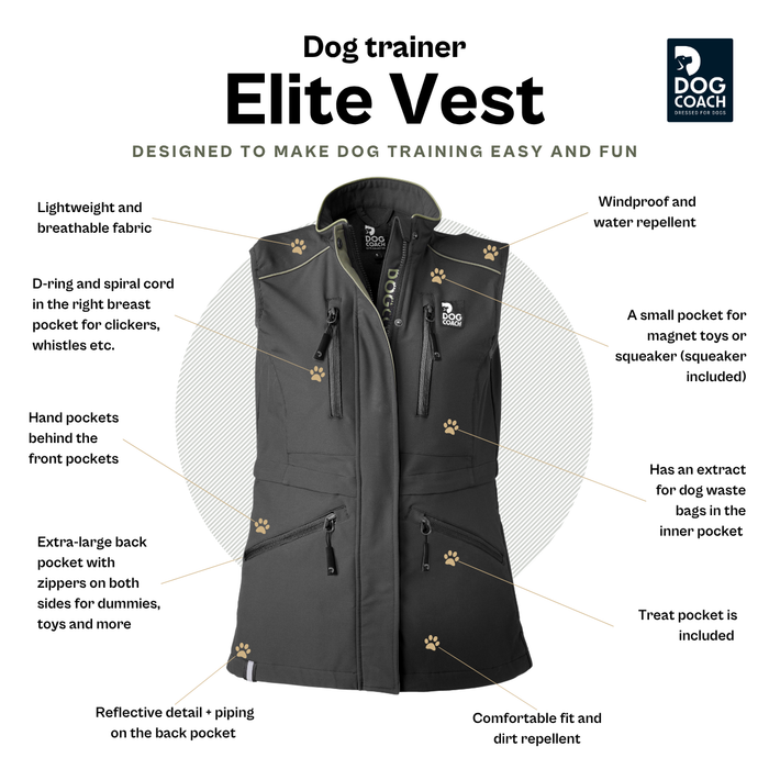 Elite Dog Training Vest | Beetle | Boots