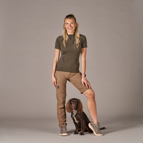 Unisex 2-in-1 Zip-Off Shell Pants  I Mocca I Regular I Trine