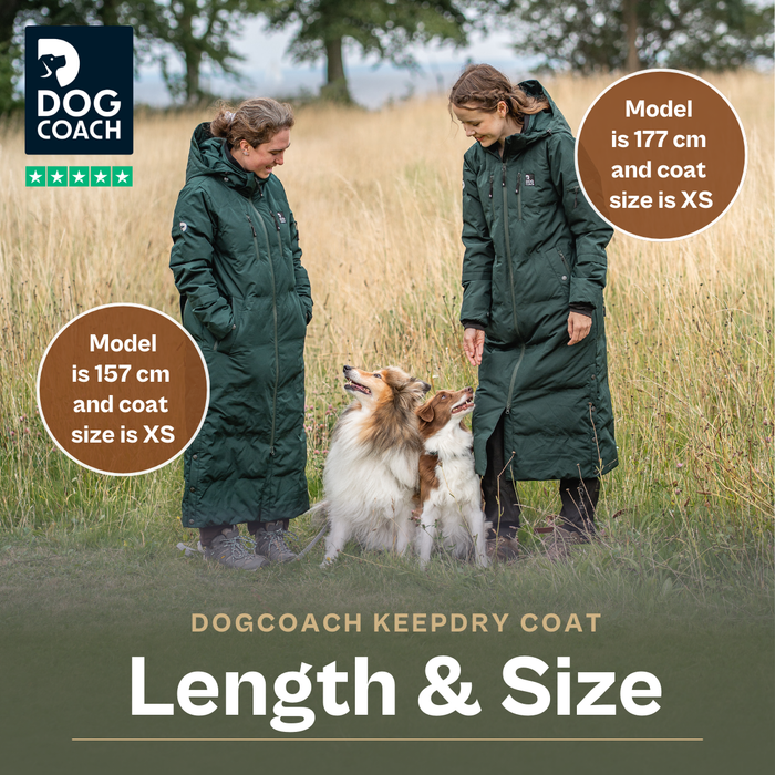 Long KeepDry Dog Walker Coat | Black | Conner
