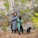 Long KeepDry Dog Walker Men’s Coat 2.0 I Warm Grey I Dina
