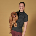 FeelFree Dog Walker Zip T-shirt I Black I Zoey