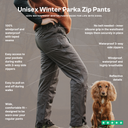 Unisex Winter Parka Zip Pants I Bison I Extra length I Viego I Mens