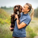 FeelFree Dog Walker Zip T-shirt I Sky I Junior