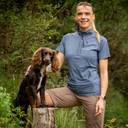 FeelFree Dog Walker Zip T-shirt I Sky I Junior