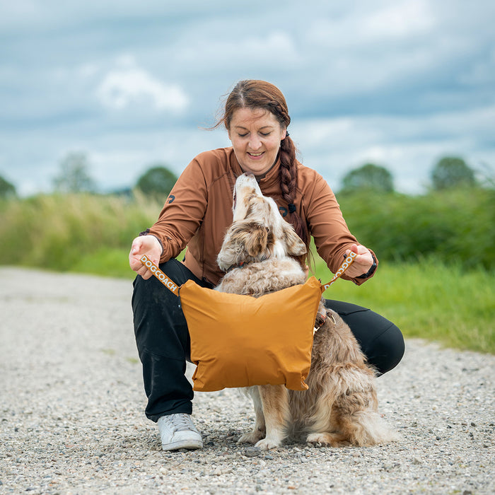 Long KeepDry Dog Walker Coat | Mustard | Dorthea