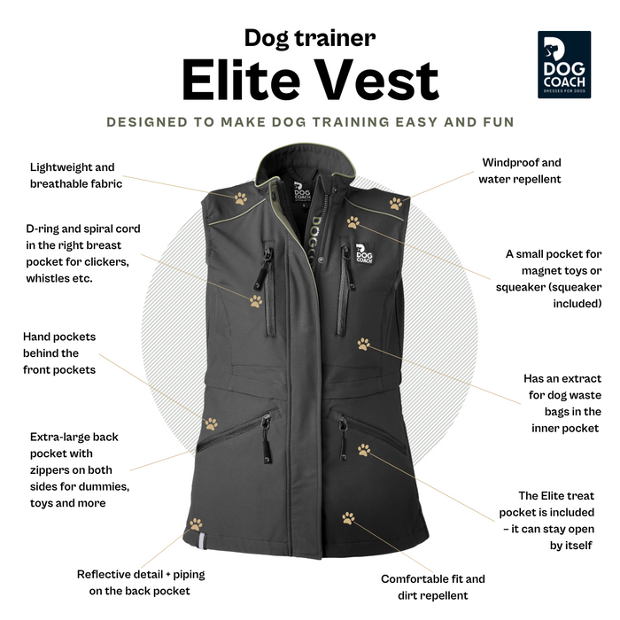 Elite Dog Training Vest | Beetle | Boots