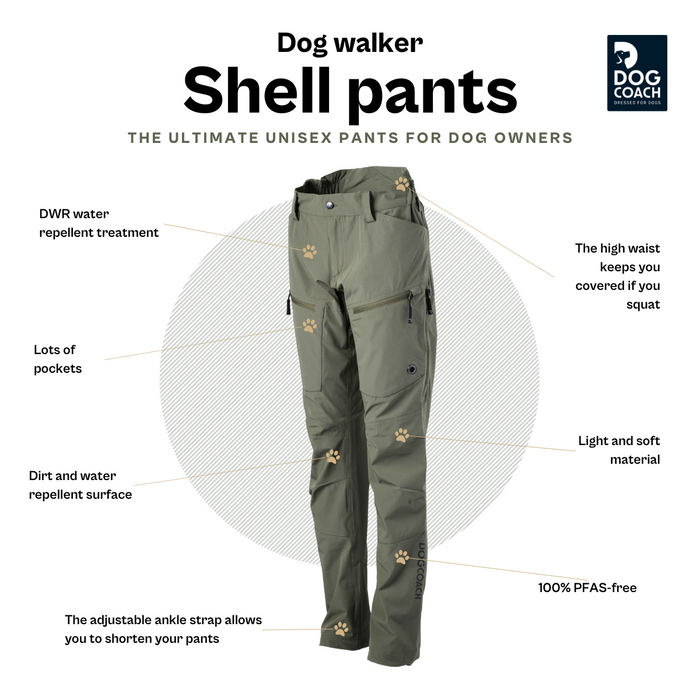 Dog Walker Shell Pants | Beetle | Regular | Franzi