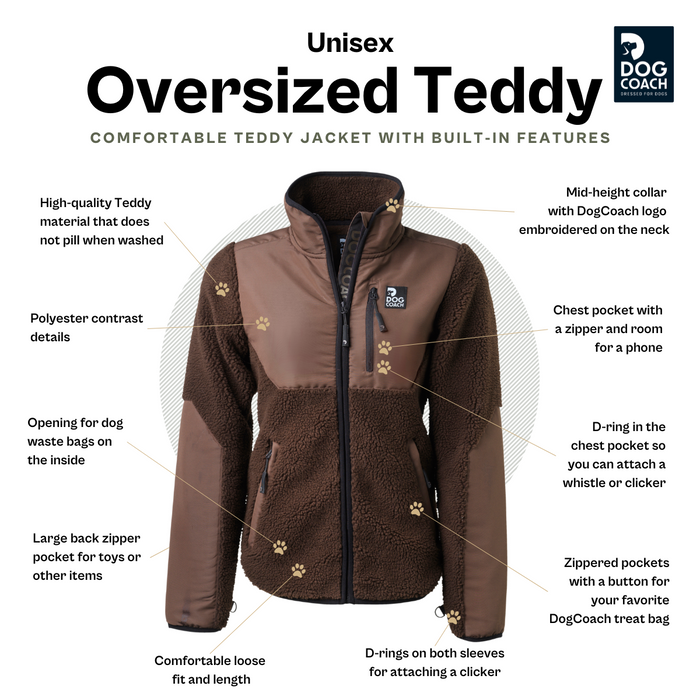Oversized Teddy | Unisex | Black | Disco