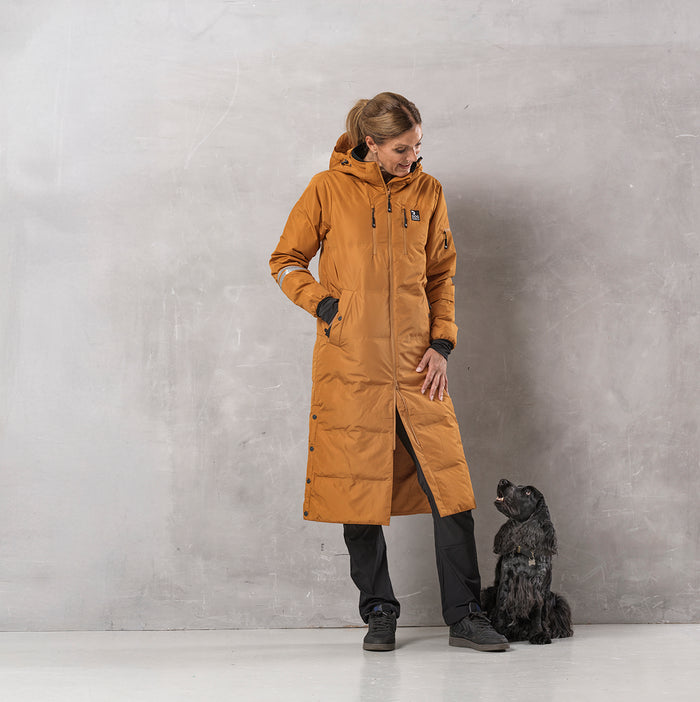 Long KeepDry Dog Walker Coat | Mustard | Dorthea